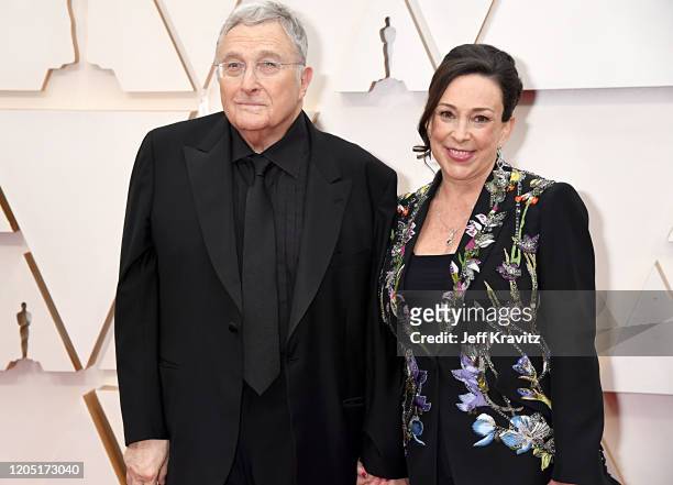 Composer Randy Newman and producer Gretchen Preece attend the 92nd Annual Academy Awards at Hollywood and Highland on February 09, 2020 in Hollywood,...