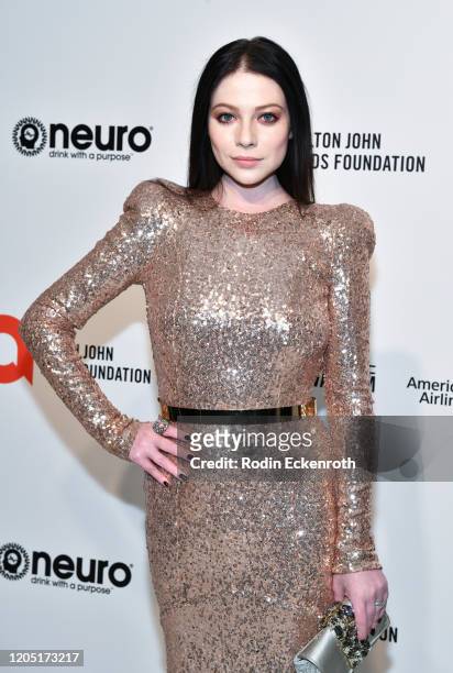 Michelle Trachtenberg attends the 28th Annual Elton John AIDS Foundation Academy Awards Viewing Party Sponsored By IMDb And Neuro Drinks on February...