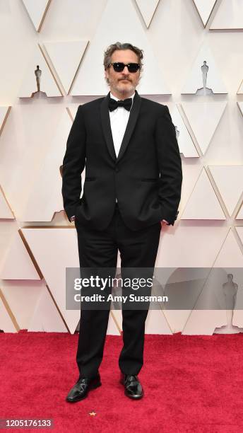 Joaquin Phoenix attends the 92nd Annual Academy Awards at Hollywood and Highland on February 09, 2020 in Hollywood, California.