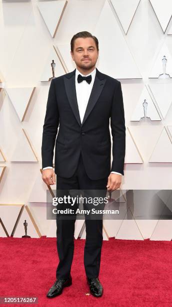Leonardo DiCaprio attends the 92nd Annual Academy Awards at Hollywood and Highland on February 09, 2020 in Hollywood, California.
