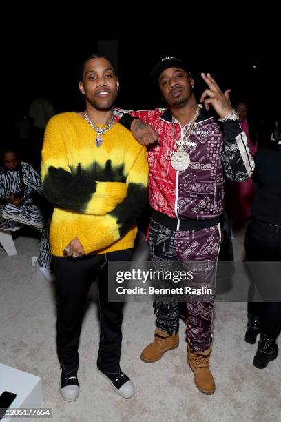 Reese LaFlare and Benny the Butcher attends Palm Angels: The Shows during New York Fashion Week on February 09, 2020 in New York City.