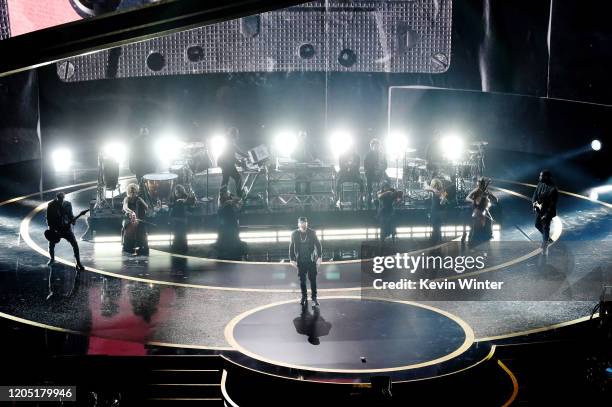 Eminem performs onstage during the 92nd Annual Academy Awards at Dolby Theatre on February 09, 2020 in Hollywood, California.