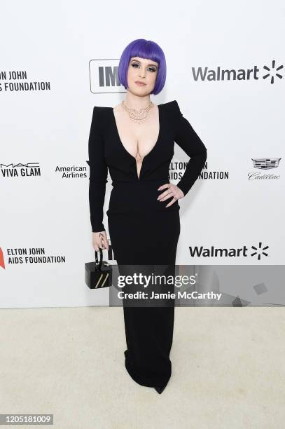 Kelly Osbourne attends the 28th Annual Elton John AIDS Foundation Academy Awards Viewing Party sponsored by IMDb, Neuro Drinks and Walmart on...