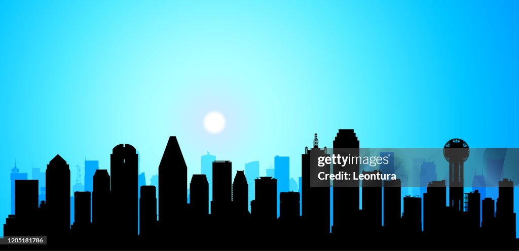 Dallas Skyline (All Buildings Are Moveable and Complete)