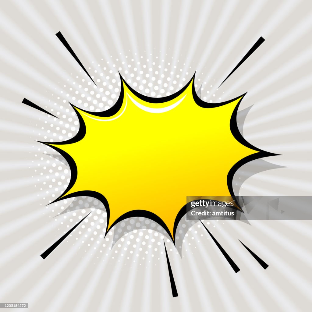 Bulle de la parole éclater