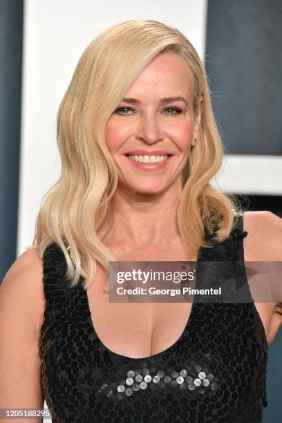 Chelsea Handler attends the 2020 Vanity Fair Oscar party hosted by Radhika Jones at Wallis Annenberg Center for the Performing Arts on February 09,...