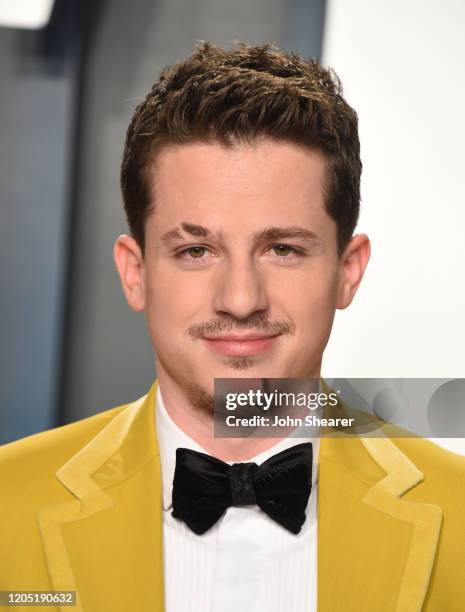 Charlie Puth attends the 2020 Vanity Fair Oscar Party hosted by Radhika Jones at Wallis Annenberg Center for the Performing Arts on February 09, 2020...