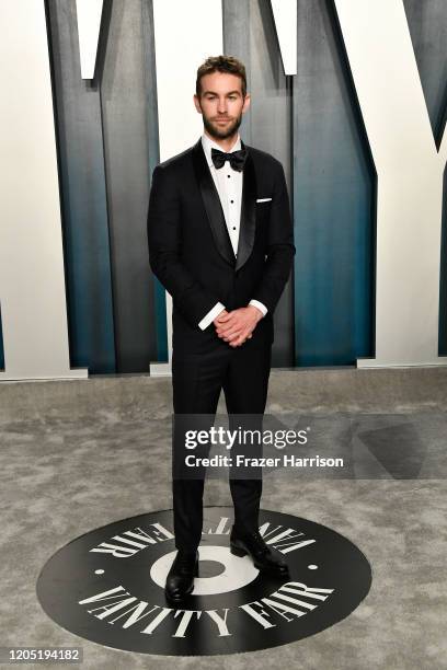 Chace Crawford attends the 2020 Vanity Fair Oscar Party hosted by Radhika Jones at Wallis Annenberg Center for the Performing Arts on February 09,...