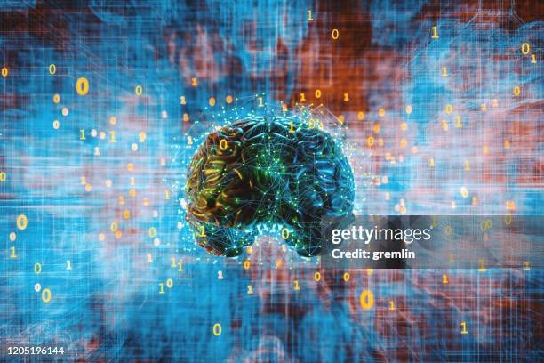 abstract brain activity image - heat stress stock pictures, royalty-free photos & images