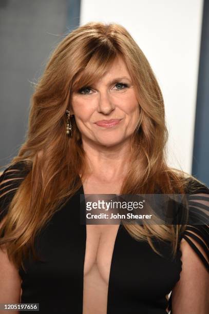 Connie Britton attends the 2020 Vanity Fair Oscar Party hosted by Radhika Jones at Wallis Annenberg Center for the Performing Arts on February 09,...