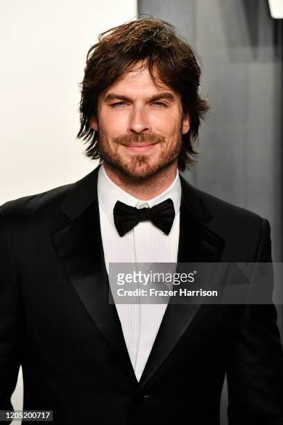 Ian Somerhalder attends the 2020 Vanity Fair Oscar Party hosted by Radhika Jones at Wallis Annenberg Center for the Performing Arts on February 09,...