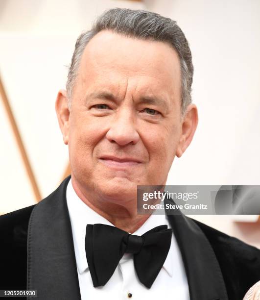 Tom Hanks arrives at the 92nd Annual Academy Awards at Hollywood and Highland on February 09, 2020 in Hollywood, California.