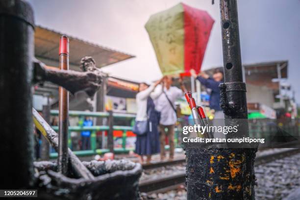 flying lantern for luck - taiwan culture stock pictures, royalty-free photos & images