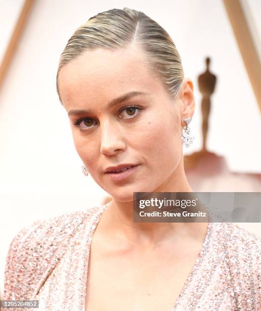 Brie Larson arrives at the 92nd Annual Academy Awards at Hollywood and Highland on February 09, 2020 in Hollywood, California.