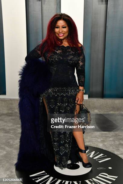 Chaka Khan attends the 2020 Vanity Fair Oscar Party hosted by Radhika Jones at Wallis Annenberg Center for the Performing Arts on February 09, 2020...