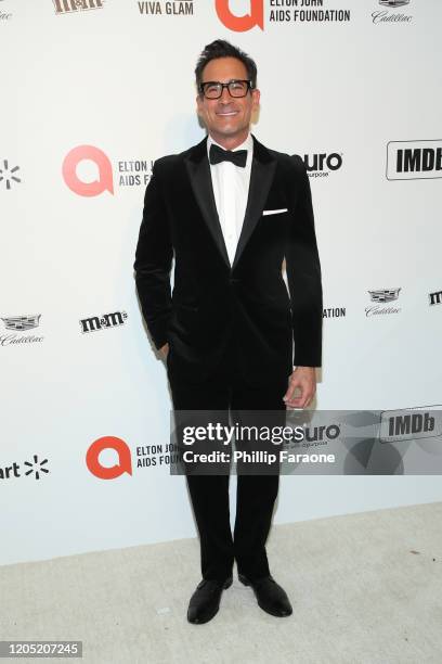 Lawrence Zarian attends the 28th Annual Elton John AIDS Foundation Academy Awards Viewing Party Sponsored By IMDb, Neuro Drinks And Walmart on...