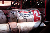 Flammable liquid storage tank.