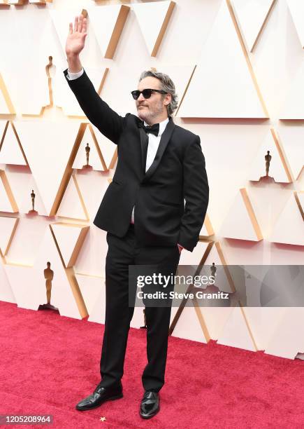 Joaquin Phoenix arrives at the 92nd Annual Academy Awards at Hollywood and Highland on February 09, 2020 in Hollywood, California.