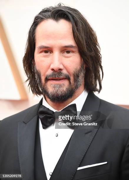Keanu Reeves arrives at the 92nd Annual Academy Awards at Hollywood and Highland on February 09, 2020 in Hollywood, California.
