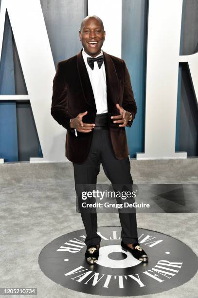 Tyrese Gibson attends the 2020 Vanity Fair Oscar Party hosted by Radhika Jones at Wallis Annenberg Center for the Performing Arts on February 09,...