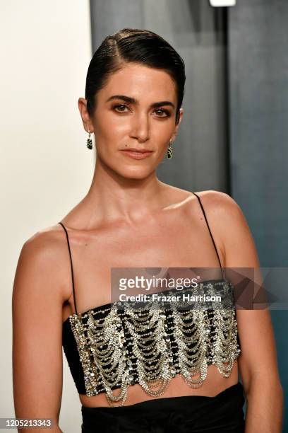 Nikki Reed attends the 2020 Vanity Fair Oscar Party hosted by Radhika Jones at Wallis Annenberg Center for the Performing Arts on February 09, 2020...