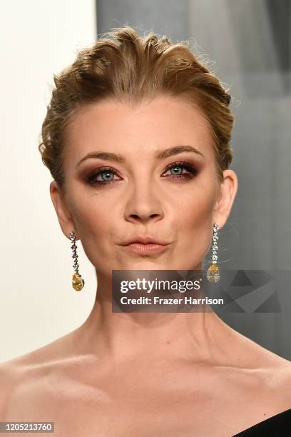 Natalie Dormer attends the 2020 Vanity Fair Oscar Party hosted by Radhika Jones at Wallis Annenberg Center for the Performing Arts on February 09,...