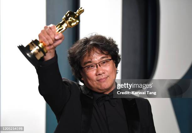 Bong Joon-ho arriving for the 2020 Vanity Fair Oscar Party Hosted By Radhika Jones, at the Wallis Annenberg Center for the Performing Arts on...