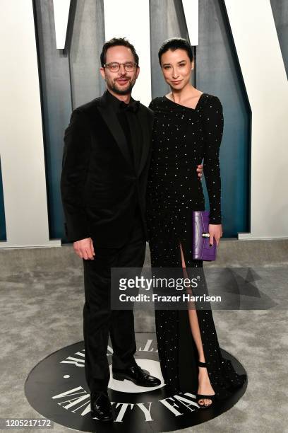 Nick Kroll and Lily Kwong attend the 2020 Vanity Fair Oscar Party hosted by Radhika Jones at Wallis Annenberg Center for the Performing Arts on...