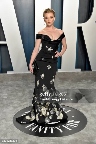 Natalie Dormer attends the 2020 Vanity Fair Oscar Party hosted by Radhika Jones at Wallis Annenberg Center for the Performing Arts on February 09,...