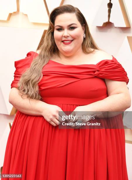 Chrissy Metz arrives at the 92nd Annual Academy Awards at Hollywood and Highland on February 09, 2020 in Hollywood, California.