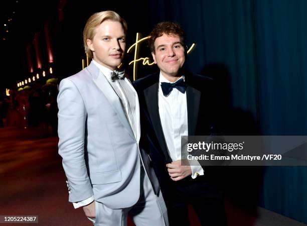 Ronan Farrow and Jon Lovett attend the 2020 Vanity Fair Oscar Party hosted by Radhika Jones at Wallis Annenberg Center for the Performing Arts on...