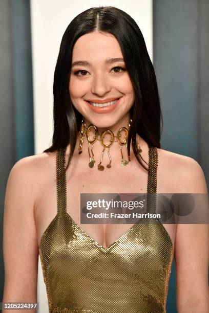 Mikey Madison attends the 2020 Vanity Fair Oscar Party hosted by Radhika Jones at Wallis Annenberg Center for the Performing Arts on February 09,...