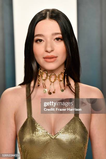 Mikey Madison attends the 2020 Vanity Fair Oscar Party hosted by Radhika Jones at Wallis Annenberg Center for the Performing Arts on February 09,...