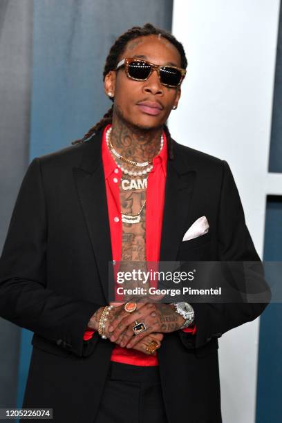 Wiz Khalifa attends the 2020 Vanity Fair Oscar party hosted by Radhika Jones at Wallis Annenberg Center for the Performing Arts on February 09, 2020...