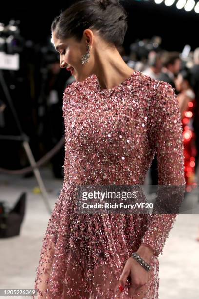 Sofia Boutella attends the 2020 Vanity Fair Oscar Party hosted by Radhika Jones at Wallis Annenberg Center for the Performing Arts on February 09,...