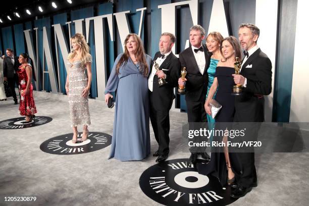 Sound eingineers Mark Taylor , US visual effects supervisor Greg Butler and special effects supervisor Dominic Tuohy attends the 2020 Vanity Fair...