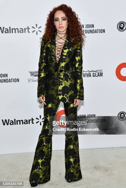 Ksenia Solo attends the 28th Annual Elton John AIDS Foundation Academy Awards Viewing Party Sponsored By IMDb And Neuro Drinks on February 09, 2020...
