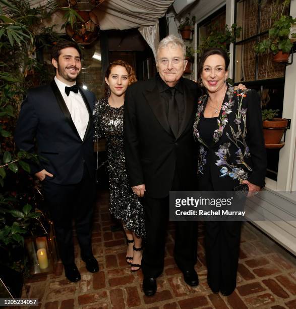 Patrick Newman, Alice Newman, Randy Newman and Gretchen Preece attends the 2020 Netflix Oscar After Party at San Vicente Bugalows on February 09,...