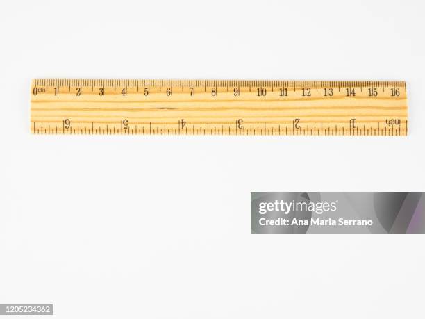 a wooden ruler - inch stock pictures, royalty-free photos & images