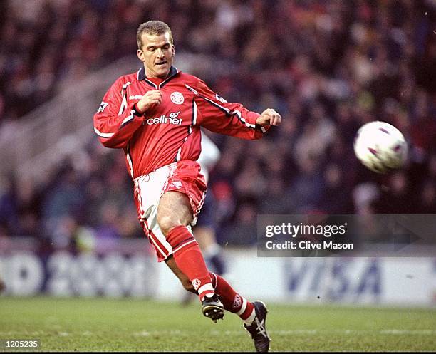 Neil Maddison of Middlesbrough in action against Tottenham Hotspur during the FA Carling Premiership match at the Riverside Stadium in Middlesbrough,...