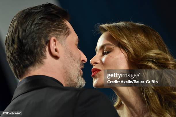 Joe Manganiello and Sofia Vergara attend the 2020 Vanity Fair Oscar Party hosted by Radhika Jones at Wallis Annenberg Center for the Performing Arts...