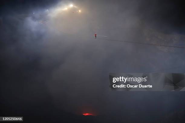 Volcano Live! with Nik Wallenda" aired Wednesday, March 4 on ABC from the Masaya Volcano in Nicaragua as Nik Wallenda became the first person to...