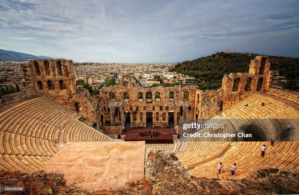 Ancient ruins of Greek Amphitheatre