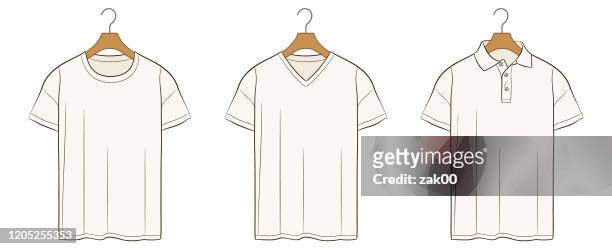 men's t-shirt - blank t shirt model stock illustrations