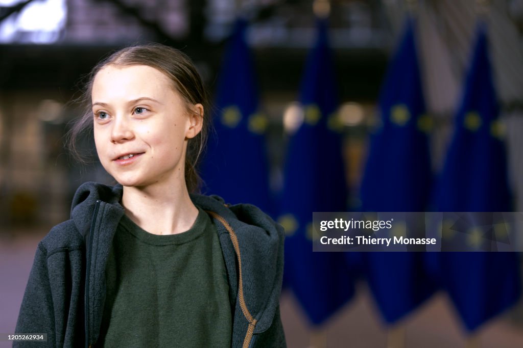 Swedish Environmental Activist On Climate Change Greta Thunberg