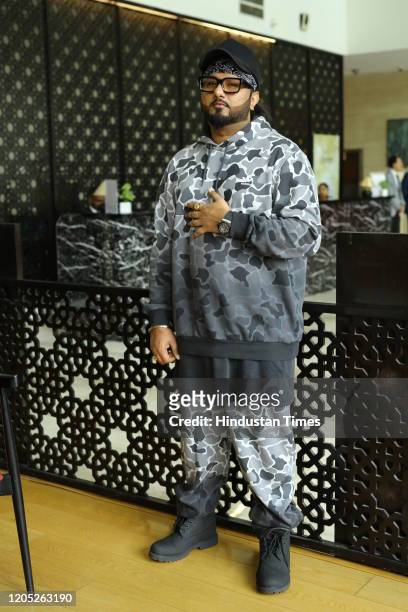 Bollywood singer and rapper Yo Yo Honey Singh poses during an exclusive interview with HT City-Hindustan Times, at Fraser Studios, Mayur Vihar, on...