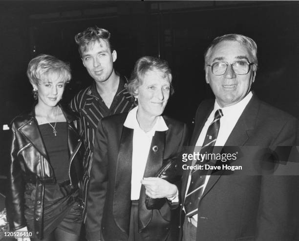 Bassist Martin Kemp , of British pop group Spandau Ballet, with his wife, singer Shirlie Holliman of Pepsi & Shirlie , and his parents, London, 8th...