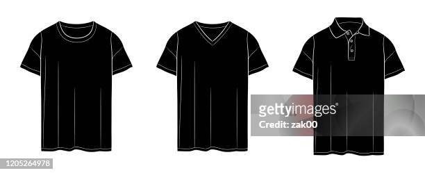 men's t-shirt - blank t shirt model stock illustrations