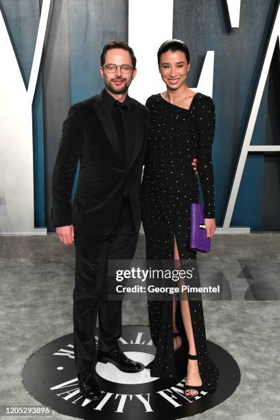 Nick Kroll and Lily Kwong attend the 2020 Vanity Fair Oscar party hosted by Radhika Jones at Wallis Annenberg Center for the Performing Arts on...