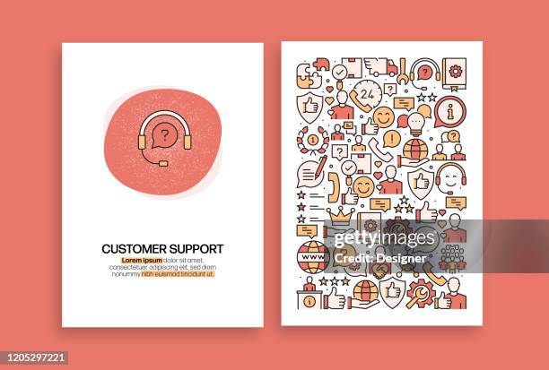 customer support related design. modern vector templates for brochure, cover, flyer and annual report. - question and answer background stock illustrations